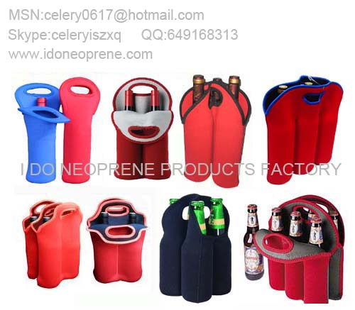 Waterproof Neoprene Double Bottle Cooler Wine-bottle Bag Protective Cover Red 957881371296